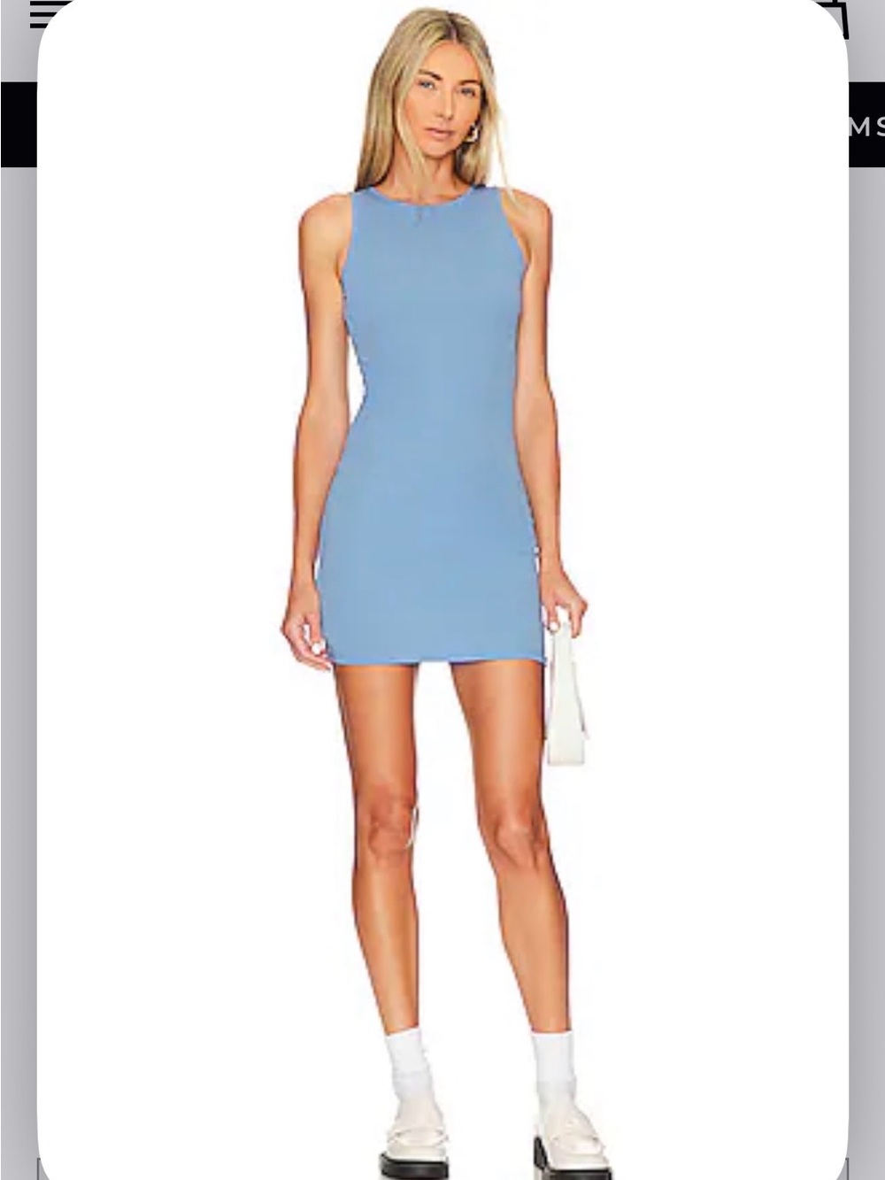 Blue Bodycon Mini Dress
